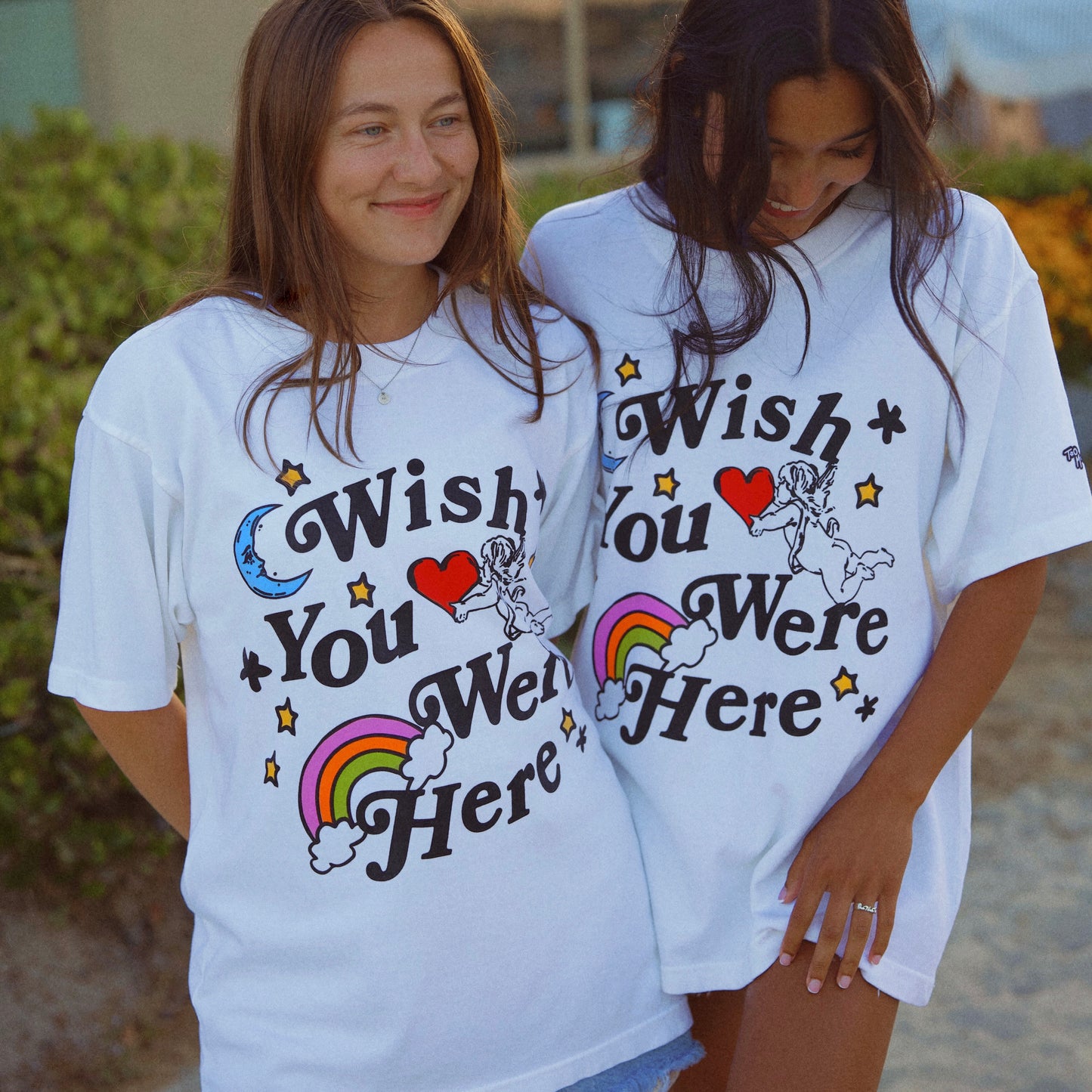Wish You Were Here - White Vintage Tee