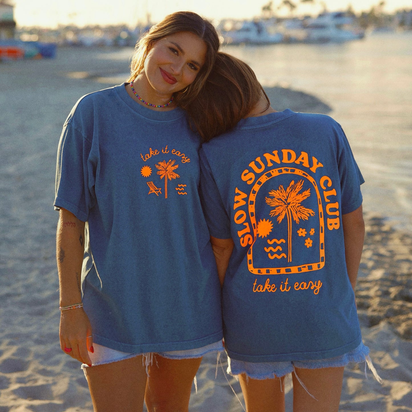 Slow Sunday Club - Blue Vintage Tee