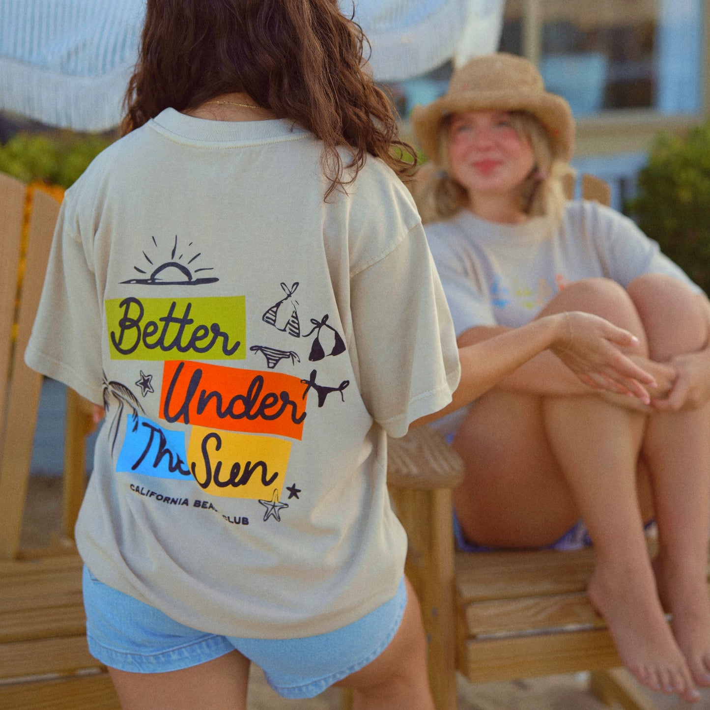 Better Under The Sun - Tan Vintage Tee