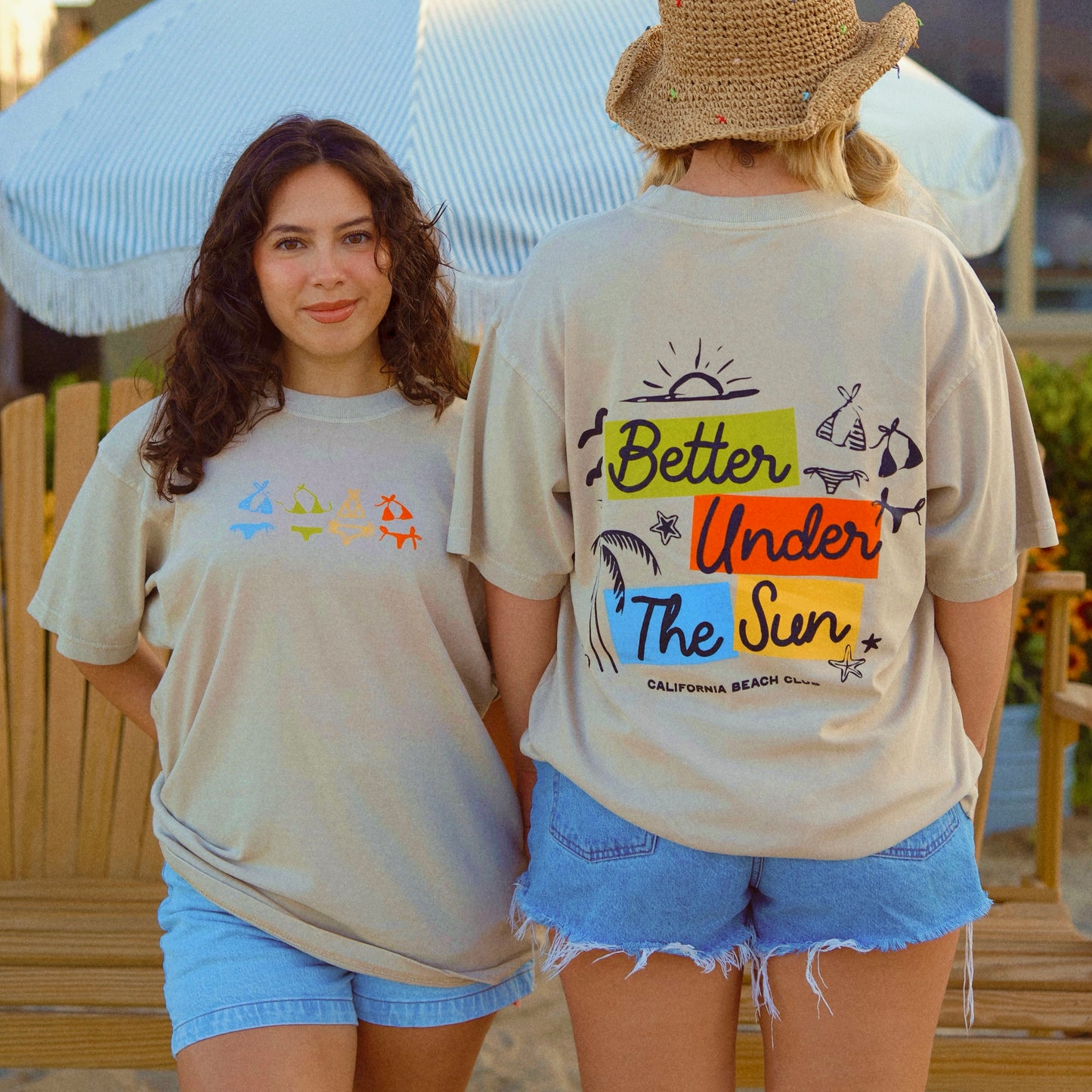 Better Under The Sun - Tan Vintage Tee