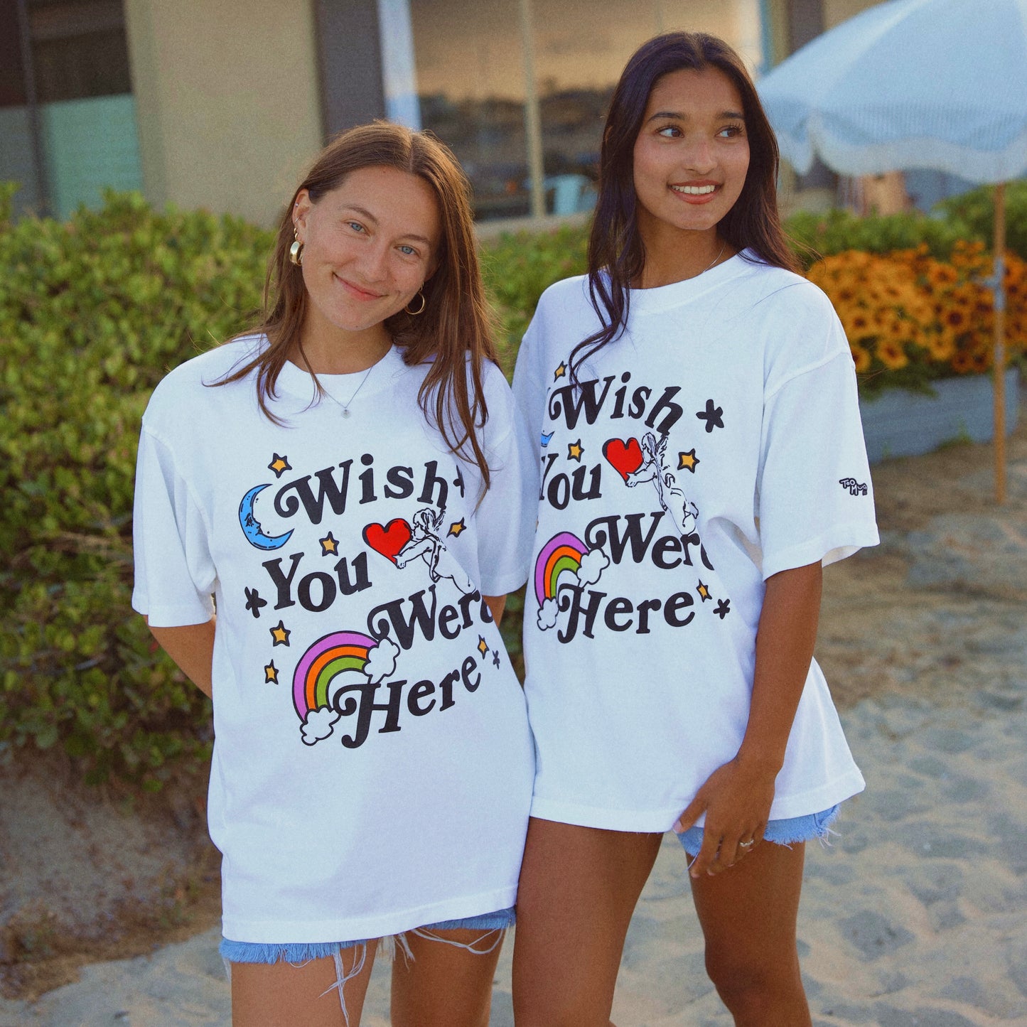 Wish You Were Here - White Vintage Tee