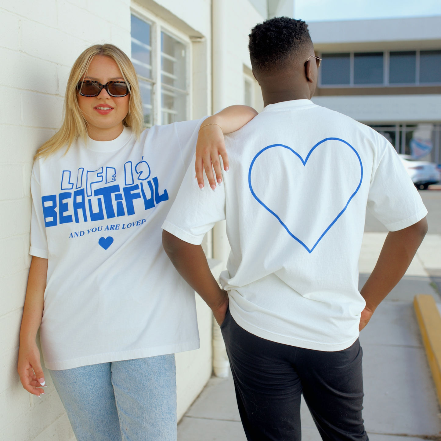 Life Is Beautiful Blue - Tee