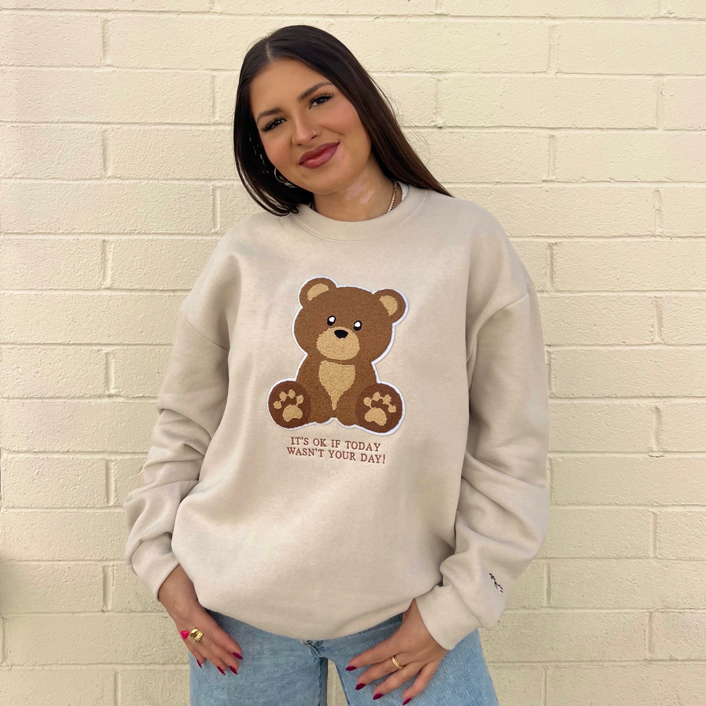 It's Okay - Beige Crewneck
