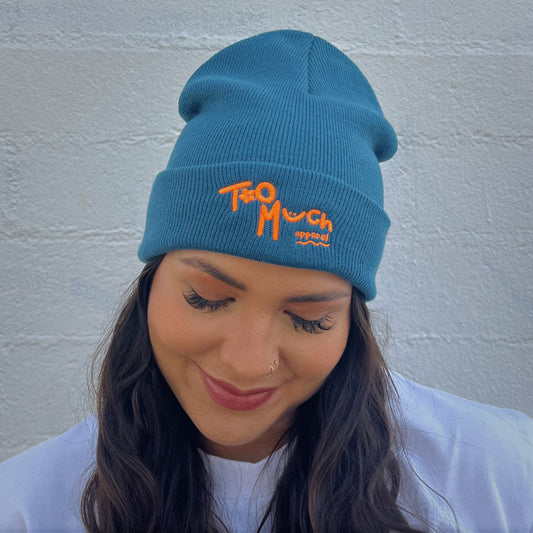 Too Much Apparel Teal - Beanie