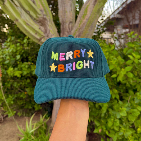 Corduroy Christmas Trucker Hat