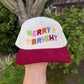 Corduroy Christmas Trucker Hat