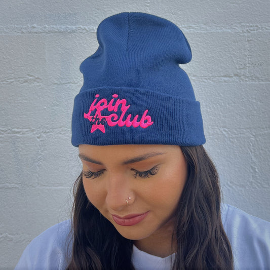 Join The Club Navy - Beanie